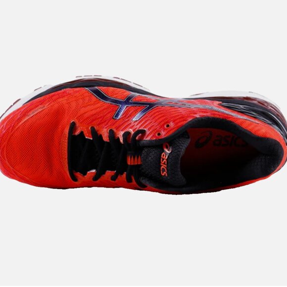 ASICS Gel Nimbus 18 Shoes Mandarin Red Indigo Blue Mens 12.5 US 11.5 UK NEW BOX main image 4